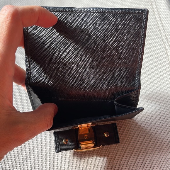 SOLD Authentic Ferragamo black wallet - Picture 2 of 4